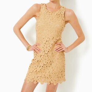 Lilly Pulitzer Beige Crochet Dress